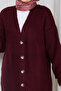 Women's Block Patterned Soft Textured Knitwear Cardigan - 6