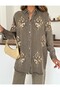 Women's Front Beaded Embroidered Denim Oversize Shirt - 6