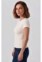 Women's Crew Neck Stretchy Body Fitted T-Shirt - 3