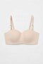 Light Skin Tone Women's Premium Laser Cut Seamless Unlined Non-Wired Removable Strap Strapless Bra - Non-Marking Comfortable Underwear - 6