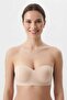 Light Skin Tone Women's Premium Laser Cut Seamless Unlined Non-Wired Removable Strap Strapless Bra - Non-Marking Comfortable Underwear