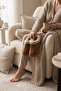 Luxury Women's Slippers with Full Fur Inside, Orthopedic, Warm and Comfortable Dowry Guest House Slippers - 6