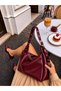 Women's Large Volume Bag with Buckle Detail, Stylish Daily Casual Bag, a Quality, Length 36, Width 46, Length 1O - 2