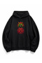 Unisex Women'S/Men's Hooded Sweatshirt with Kangaroo Pocket and Pineapple Design