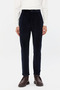 Ds Damat Relaxed Fit Navy Blue Corduroy Fabric Trousers