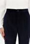 Ds Damat Relaxed Fit Navy Blue Corduroy Fabric Trousers - 2