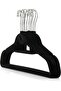 Plastic Clothes Hangers,20 Pack Heavy Duty Durable Non-Slip Coat Hangers with 360-Degree Swivel Hooks,Black