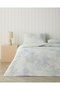 Palmera Digital Printed Easy-Iron Double Duvet Cover Set 200X220 cm Turquoise-Beige - 2