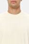 Ds Damat Regular Fit Ecru Plain T-Shirt - 4