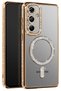 Samsung Galaxy S26 Plus Compatible Joke Simli Magneticsafe Case - Gold