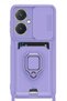 Vivo Y27 Compatible Case Zuma Silicone with Business Card Holder and Ring - Lilac