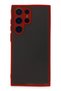 Samsung Galaxy S22 Ultra Compatible Case Montreal Silicone Cover - Red