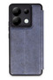 Xiaomi Redmi Note 13 Pro 5g Compatible Case Flip Cover - Navy Blue