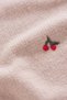 Organic Cotton Cherry Embroidered Baby Blanket - Pink, 75 X 100 cm - 4