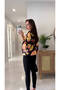 Certas Black Patterned Jacket - 5