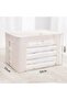 66L Foldable Clothes Storage Box, Stackable Metal Frame Garment Storage Box, Oxford Fabri - 2
