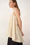 Jacquard Halter Neck Women's Blouse - Cream, L - 3