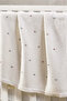 Dot Embroidered Cotton Wool Baby Blanket - Cream, 75 X 100 cm