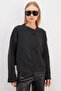 Buttoned Knitwear Cardigan with Side Slits - 6
