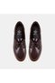 Women's Dark Brown Leather Boat Shoes with Lace Detail - 6