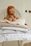Elephant Patterned Cotton Baby Blanket - Gray - 2