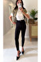 Danasta Black Belted Stretch Tights - 3