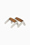 Push-Up Bars Hs 814, Walnut &amp;   Aluminum, Durable &amp;   Elegant Design - Brown