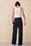 Women's Pointelle Pajama Bottoms - Navy Blue, XL - 3