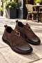 Women's Genuine Leather Brown Orthopedic Casual Shoes Vs 1953840 - 6