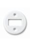 Dual Circuit Switch White Ceramic Faceplate – Durable Decorative Cover