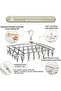 Clothes Drying Rack with 40 Clips,Stainless Steel Laundry Drying Rack Folding Sock Hanger,Wind-Proof - 5