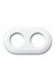 Porcelain Retro Frame Set of 2 White – Aesthetic and Durable Design