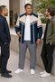 Men's T-Shirt Top Long Sleeve Comfortable Fit Shirt Jacket Navy Blue Beige - 2