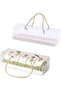 Set of 10 Large Transparent Rectangular Cake Boxes with Handle for Birthday, Wedding, Christmas Part