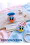 White Color Fluffy Hair Band with Daisy Duck Figure - 4