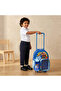 Print 3-Piece School Trolley Bag Set for Boys 3-5 Years with Lunch Box - 14 inches - 4