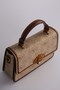Khaki Monogram Printed Hand and Shoulder Bag - 2