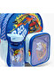 Print 3-Piece School Trolley Bag Set for Boys 3-5 Years with Lunch Box - 14 inches - 8