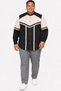 Large Size Men's T-Shirt Top Comfortable Fit Shirt Jacket Black Beige - 4