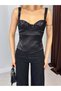 Sequin Embroidered Strappy Crop Blouse - 3