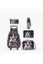 Hollywood Magic 5-Piece School Trolley Bag Set for Boys 5-8 Years with Lunch Bag - 16 inches - 2