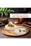 طقم أوعية سيراميك للغمس، أوعية صغيرة من السيراميك غير اللامع للصلصات، طبق مستدير لصلصة الصويا، قابل للتكديس - 2