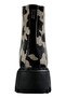 Women's Vegan Leather Black Long Boots - Cowie Design - 8