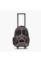 Football Print 5-Piece School Trolley Bag Set for Boys 5-8 Years with Lunch Bag - 16 inches - 5