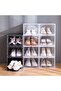 Shoe Organizer Shoe Storage Box, Clear Stackable Shoes Organizer for Closet, Sneaker Storage Bins wi - 3