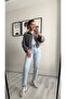 High Collar Zippered Bomber Jacket - 3