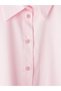 Pink Plus Size 100% Cotton Women's Shirt Tunic - 3