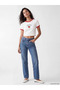 White Crew Neck Strawberry Printed Women's T-Shirt - 2
