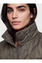 Brown Quilted Oversize Women's Puffer Vest - 3