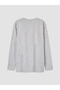 Gray Long Sleeve Boys' Pajama Top - 3